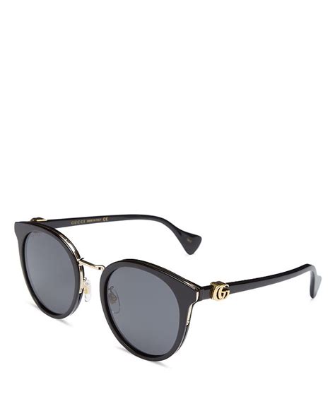 gucci gradient round sunglasses|Gucci 55mm round sunglasses.